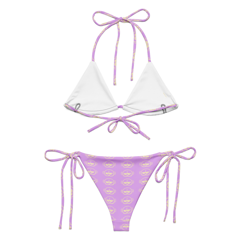 Lavender BumFace string bikini